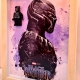 Cuadro minifigura Pantera Negra (Black Panther)