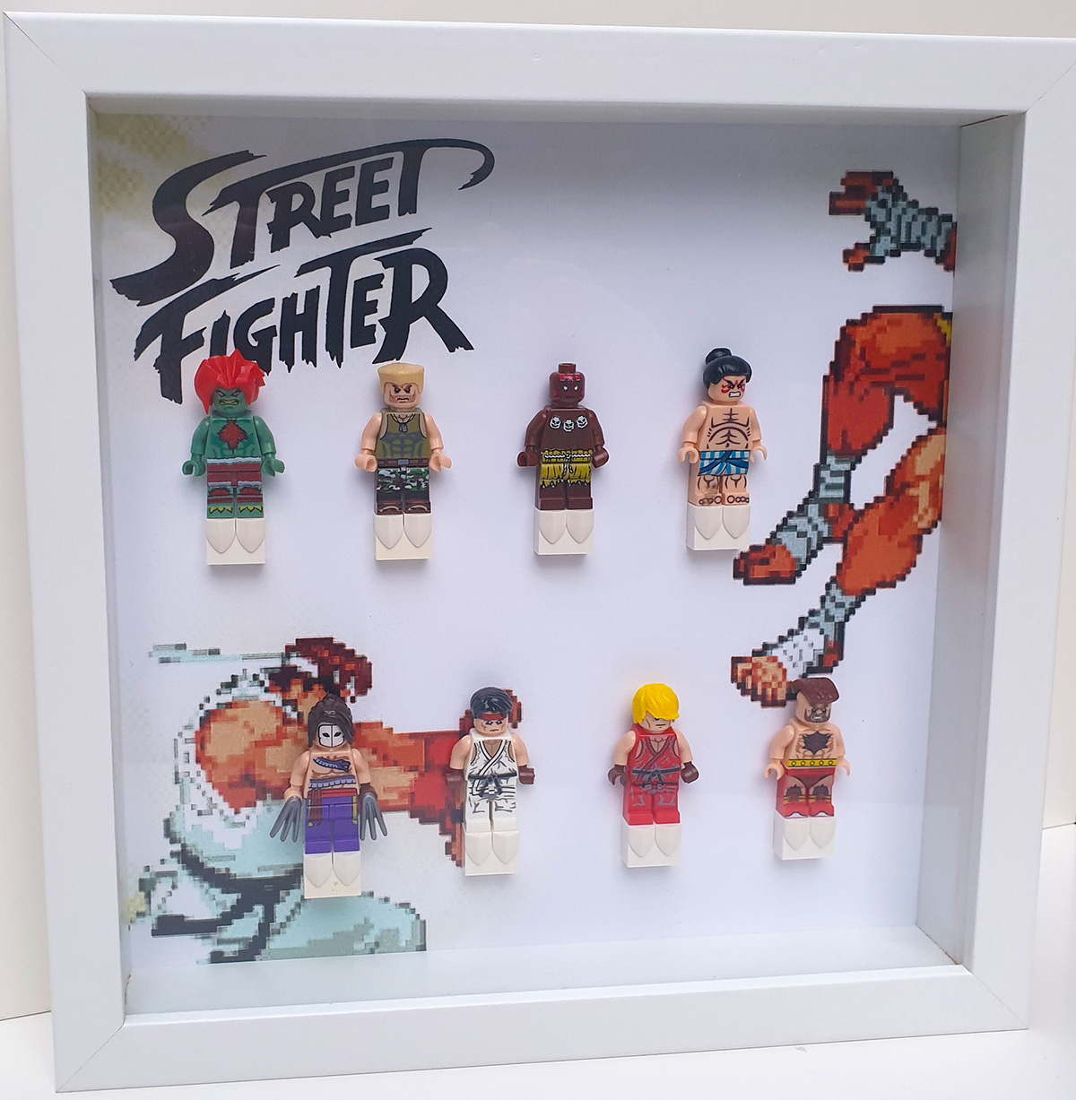 Cuadro de minifiguras Street Fighter