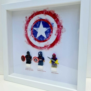 Cuadro de minifiguras Capitán América
