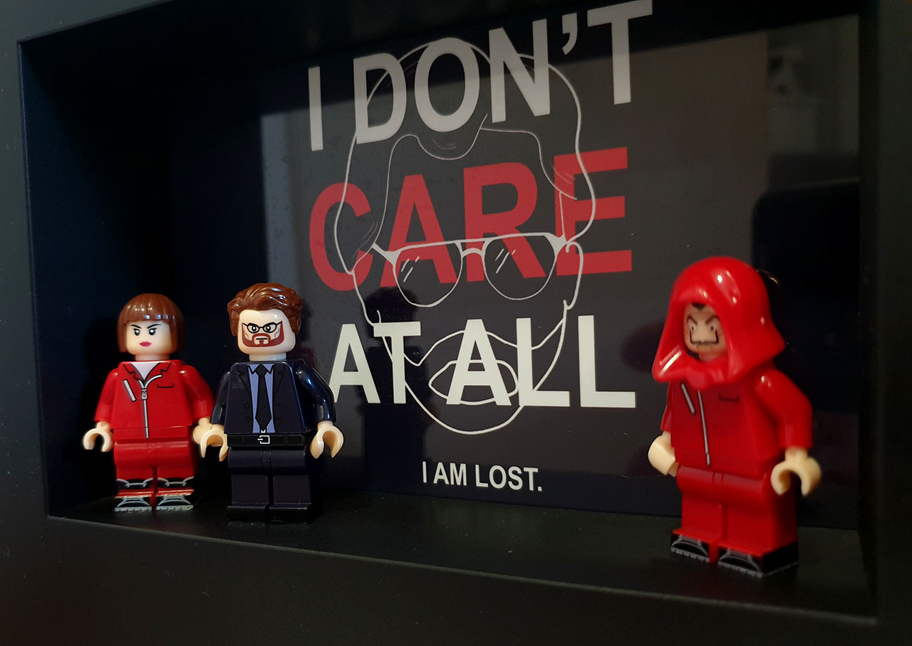 Cuadro minifiguras La Casa de Papel