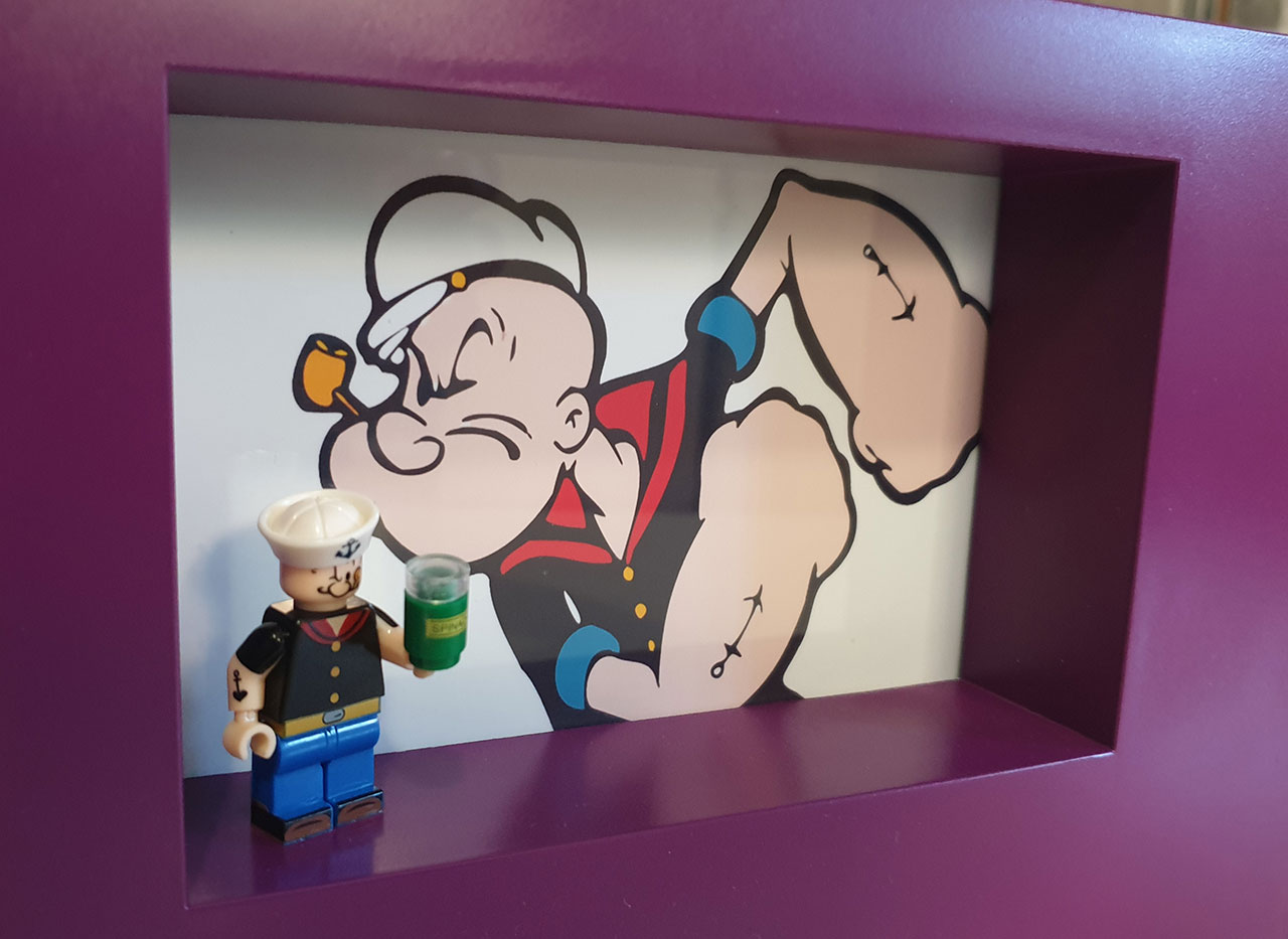 Cuadro minifigura Popeye