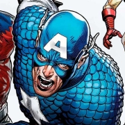 Detalle portada Captain America 80 Anniversary Tribute
