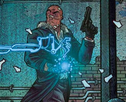 Detalle portada Cosmic Detective
