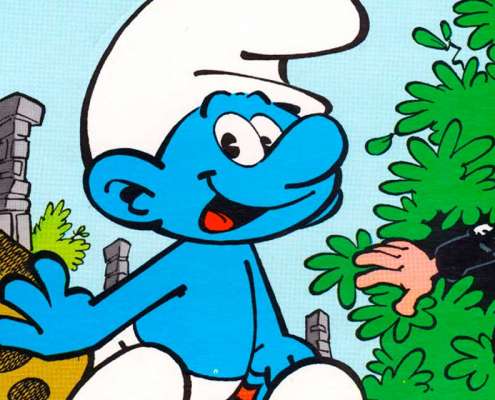 Detalle portada Smurfs 1 - Marvel Comics