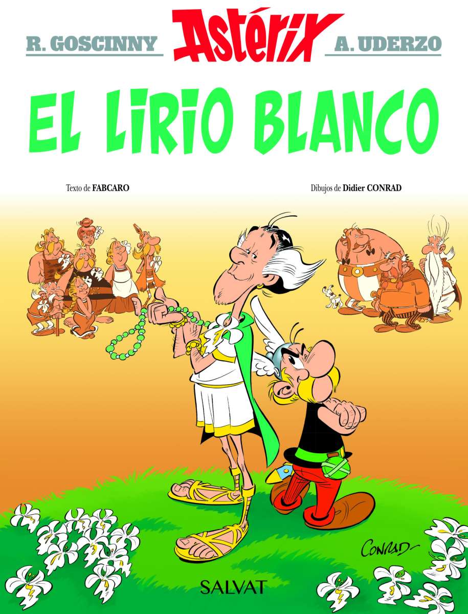 Portada Asterix: El lirio blanco Portada Asterix: El lirio blanco