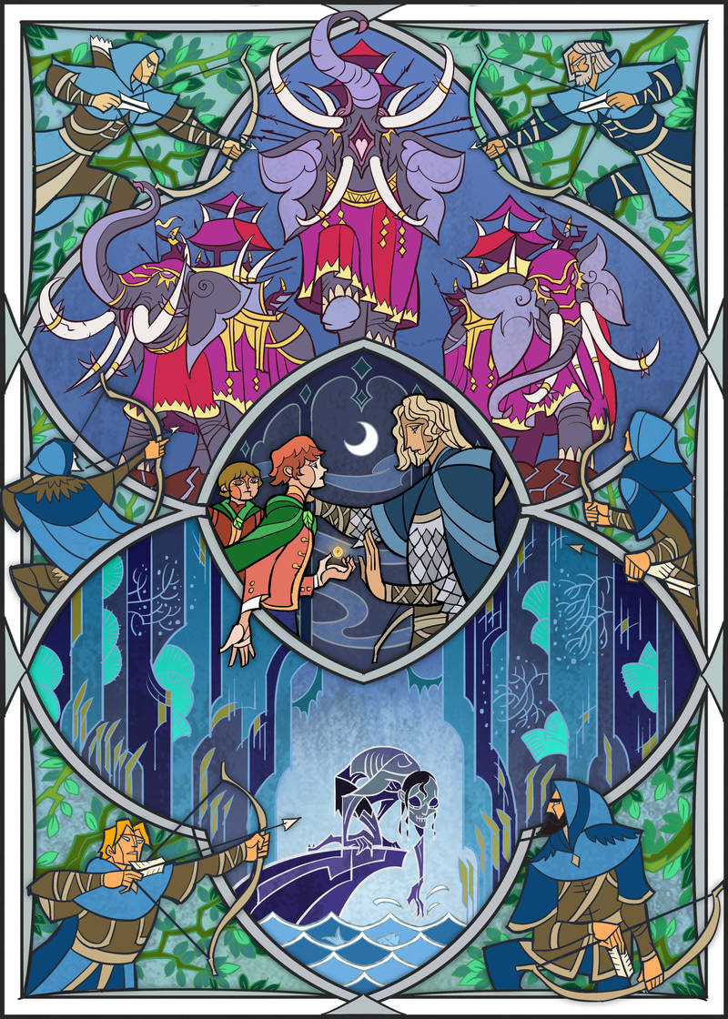 La historia de El Señor de los Anillos a través de Jian Guo 18 17. Frodo y Sam se encuentran con Faramir