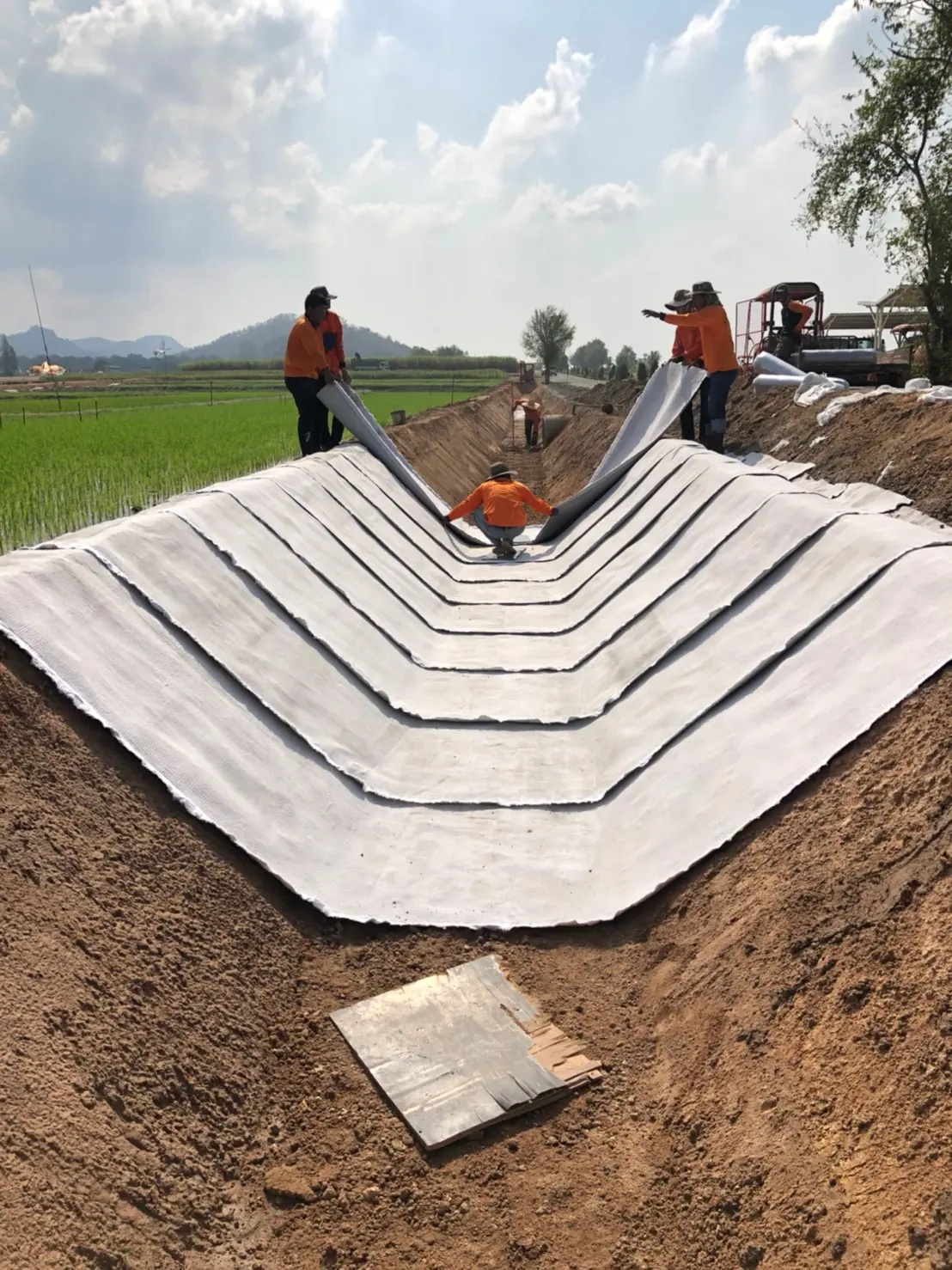 SCG Concrete fabric - Laying