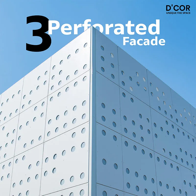 รูปแบบในการออกแบบ Perforated Facade