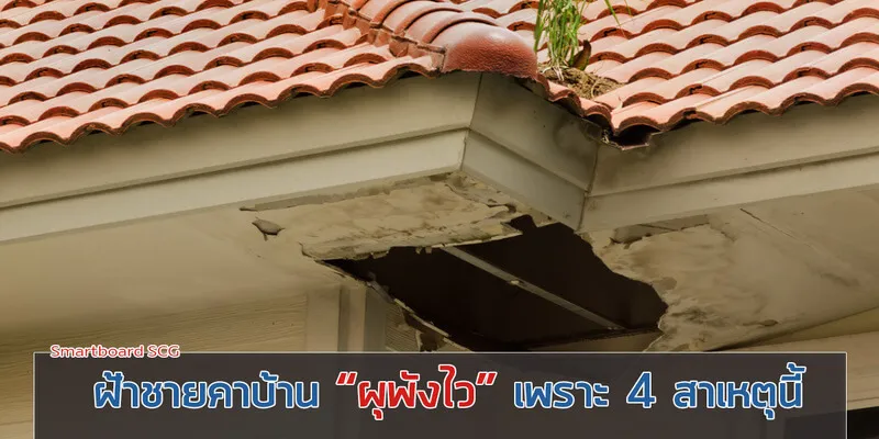 ฝ้าชายคาบ้าน ผุพังไว เพราะ 4 สาเหตุนี้