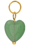 Aventurine Heart (Gold)