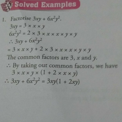 Solved Examples Factorise 3xy 6x2 3xy 3 Xxxy G24 2 X 3 X Scholr