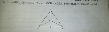 6 In b C Ab Ca And Zocb Zoba Prove That Ao Bisects Scholr