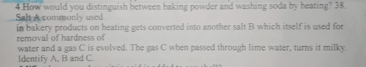 4 How Would You Distinguish Between Baking Powder And Washin Scholr