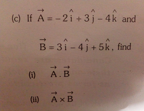 C If A 2i 3j 4k And B 3i 4 J 5k Find Scholr