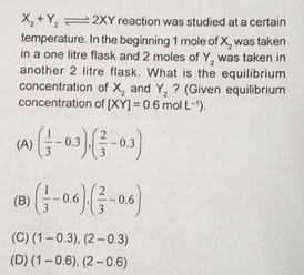 X2 Y2 2xy Reaction Was Studied At A Certain Temperature In Scholr