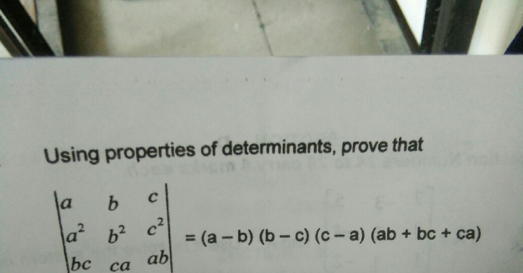 Using Properties Of Determinants Prove That 2 A B A B B Scholr