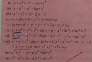 I X Y 2 X2 2xy Y2 Ii X Y 2 X2 2xy Y2 Iii X2 Scholr