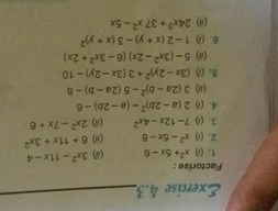 Exercise 4 3 Factorise 1 X2 5x 6 2 0 X2 5x 6 3 Scholr