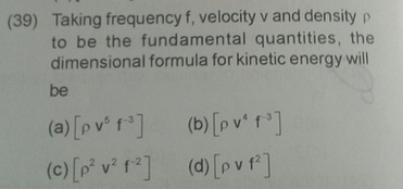 Taking Frequency F Velocity V And Density P To Be The Funda Scholr