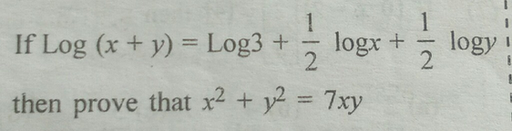 Begin Array L Text If Log X Y Log 3 Frac 1 2 Scholr