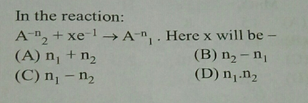 In The Reaction A R Xe 1 A N Here X Will Be A Nj N Scholr