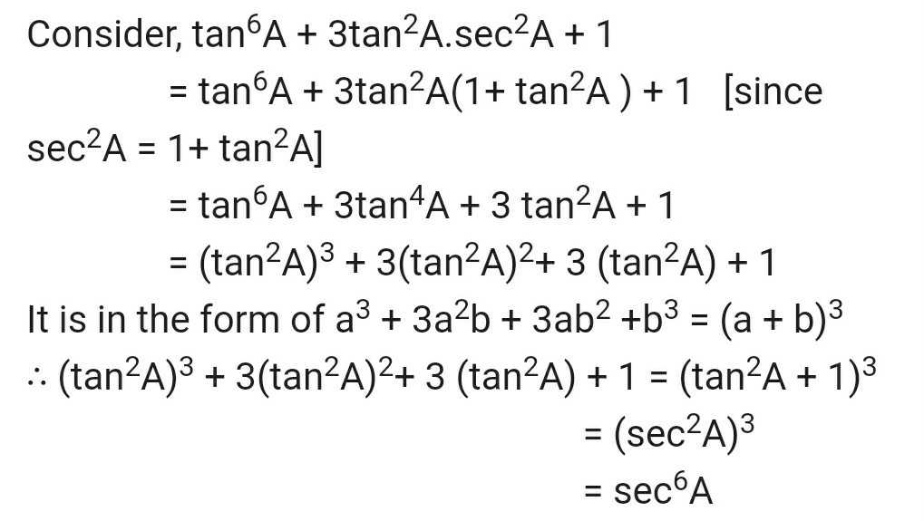 Sec 6 Theta Tan 6 Theta 3 Tan 2 Thet Scholr