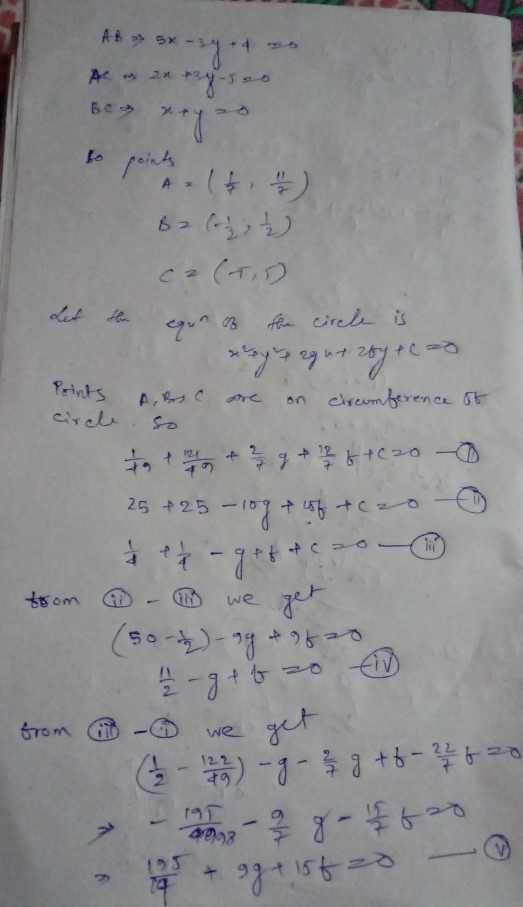 5x 3y 4 0 2x 3y 5 0 X Y 0 These Are Vertices Of Triangle The Scholr