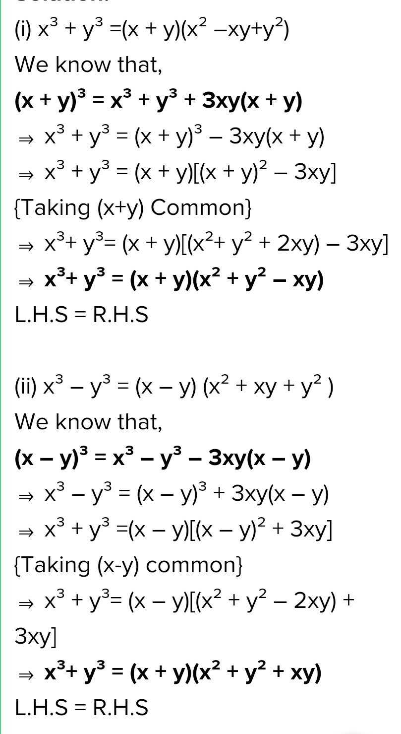 9 Verify I X3 Y3 X Y X2 Xy Y Ii P X Y X2 Xy Scholr