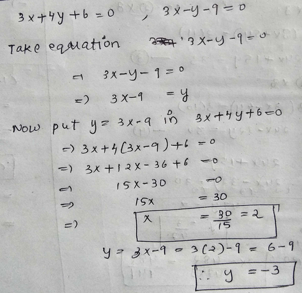 15 Solve Using Substitution Method The Following Pair Of Scholr