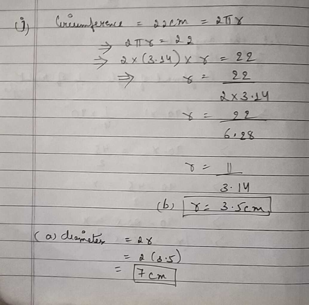 Ter Of Venus Pi Diame The Radius Of Each Circle Given The Scholr