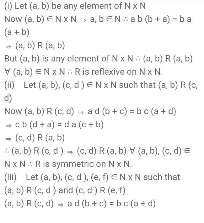 1 Let N Be The Set Of All Natural Numbers And R Be The Rela Scholr