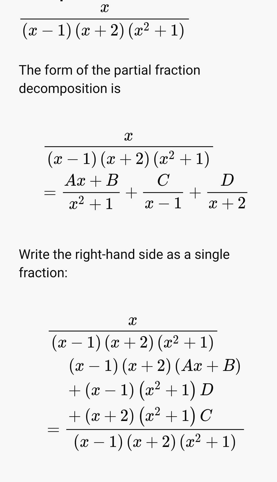 Partial Fractions Scholr