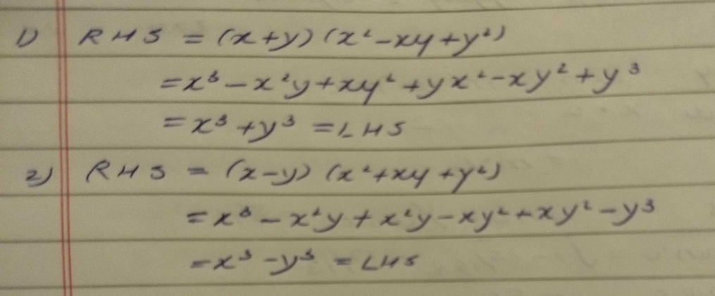 2 Verify Each Of The Following Identities X3 Y3 X Y X2 X Scholr