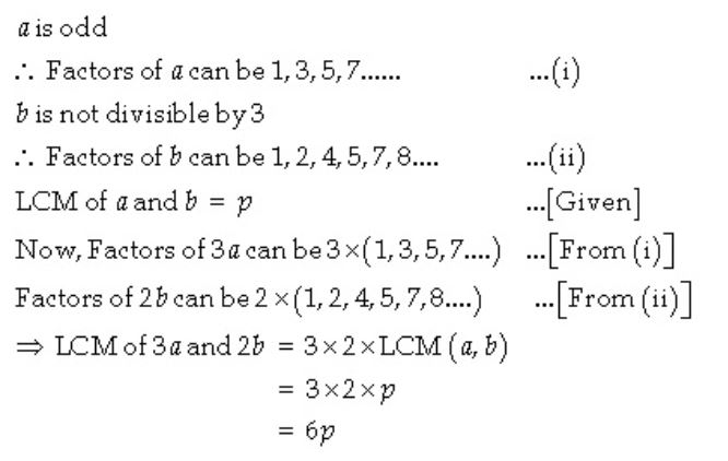 5 If A Is An Odd Number B Is Not Divisible By 3 And Lcm Of Scholr