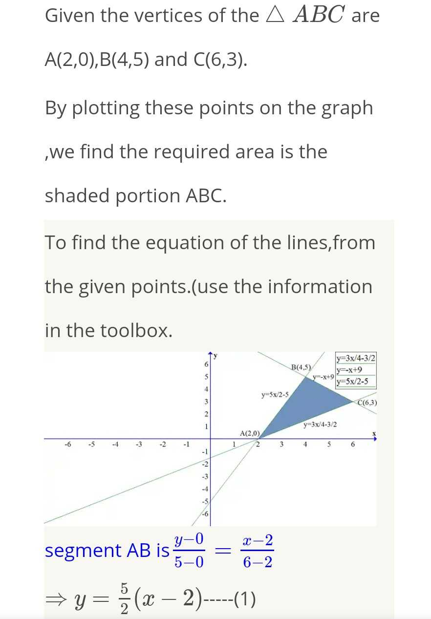 Using The Method Of Integration Find The Area Of The Triangl Scholr