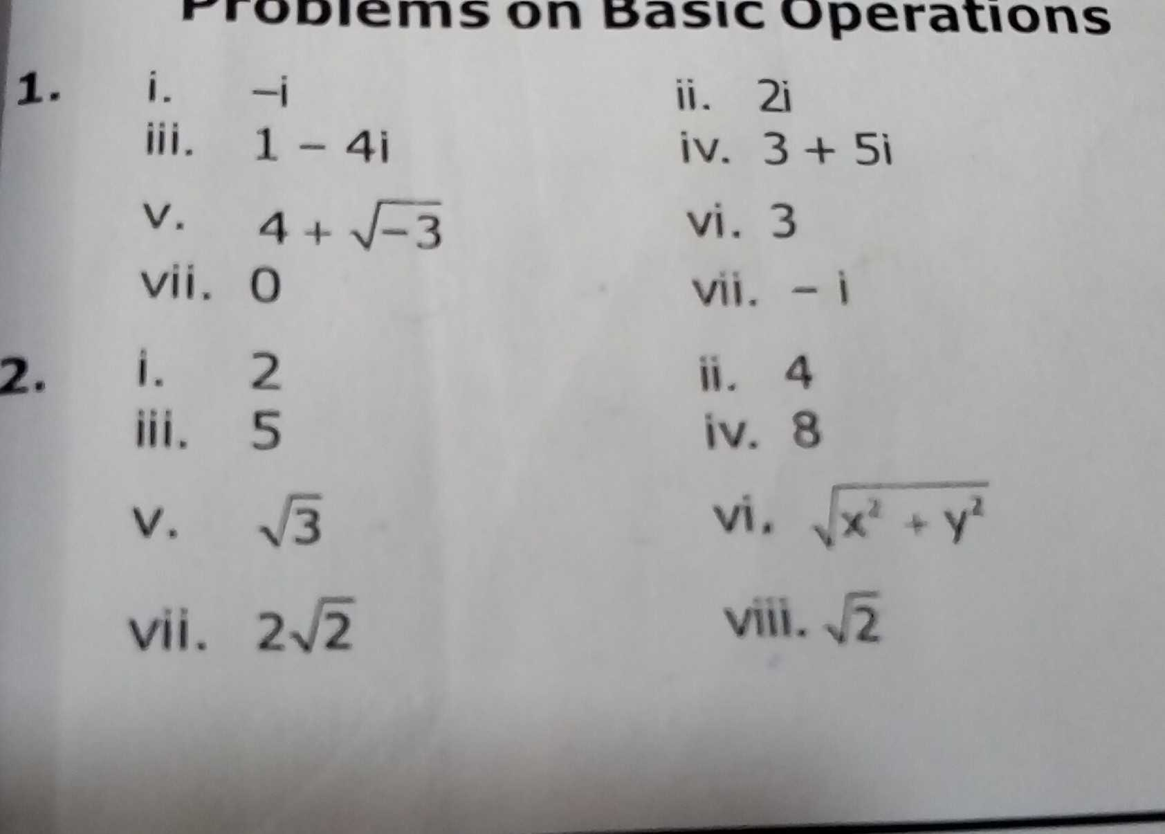 Prcblenson Basic Operatons 1 Z C Z5 L 22 Scholr