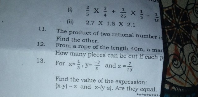 11 12 U 2 7 X 1 5 X 2 1 The Product Of Two Rational Numb Scholr