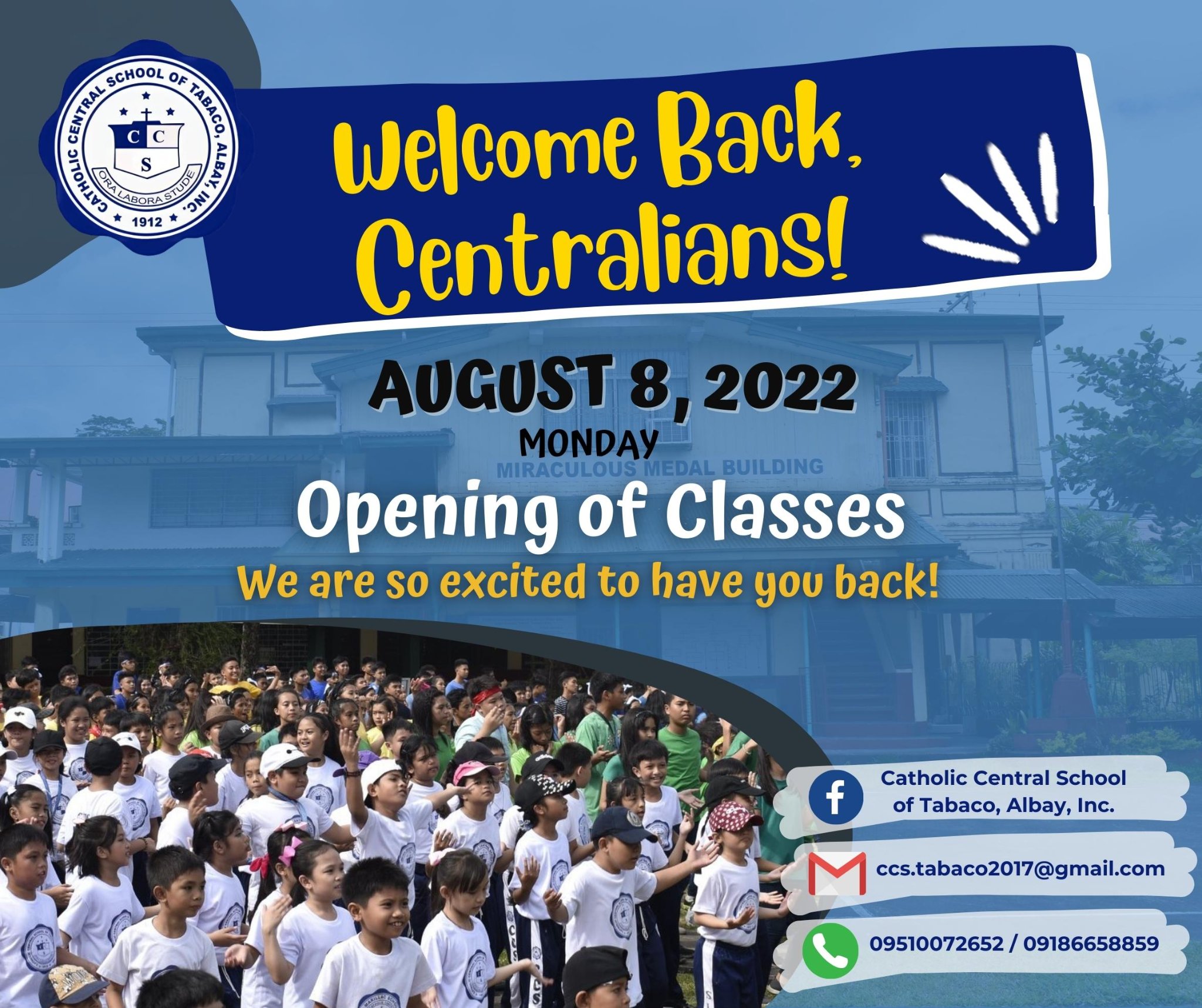 Welcome back Centralians!