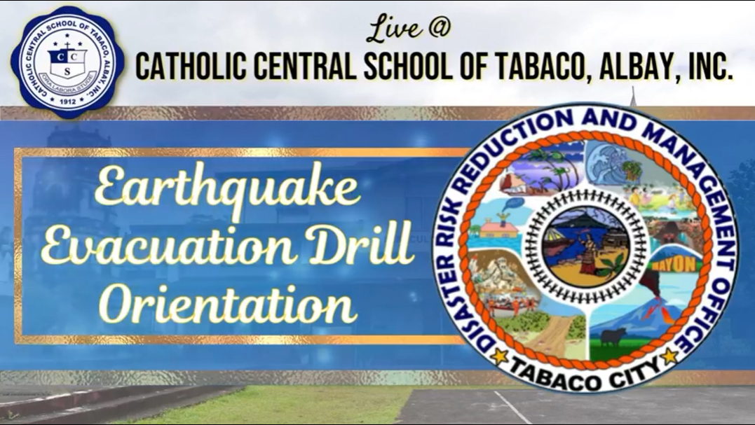 Earthquake Evacuation Drill Orientation in partnership with Tabaco CDRRMO September 19, 2022