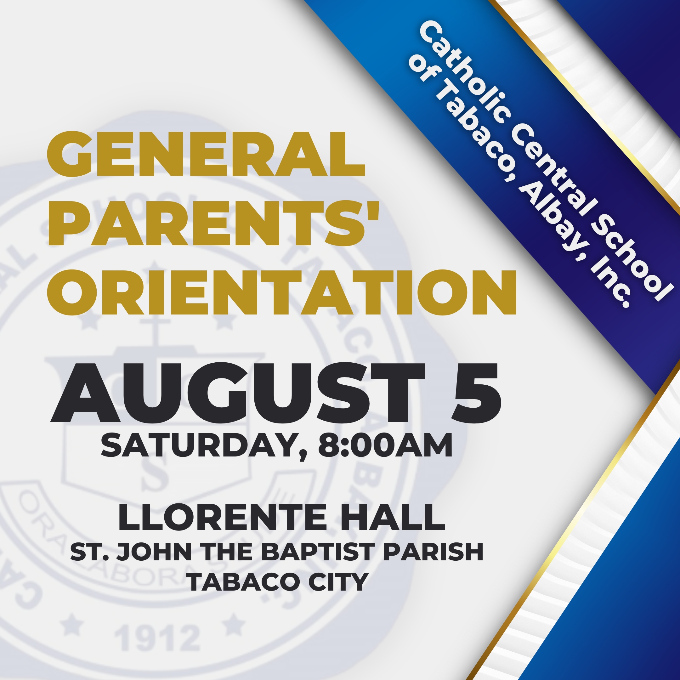 General Parents' Orientation