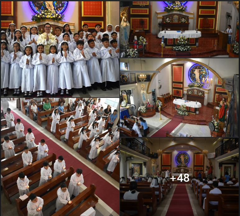 CCSTAI's Catholic formation, students from Grades 3 and 4 received Jesus in Holy Communion for the first time!