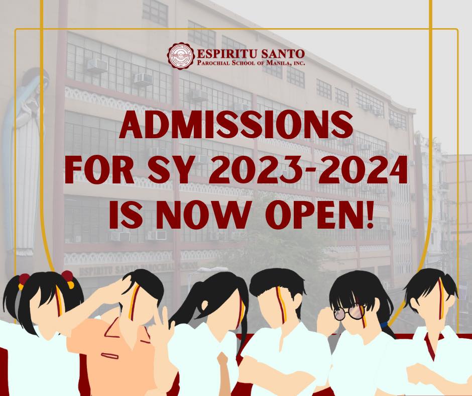 Admissions for SY 2023-2024