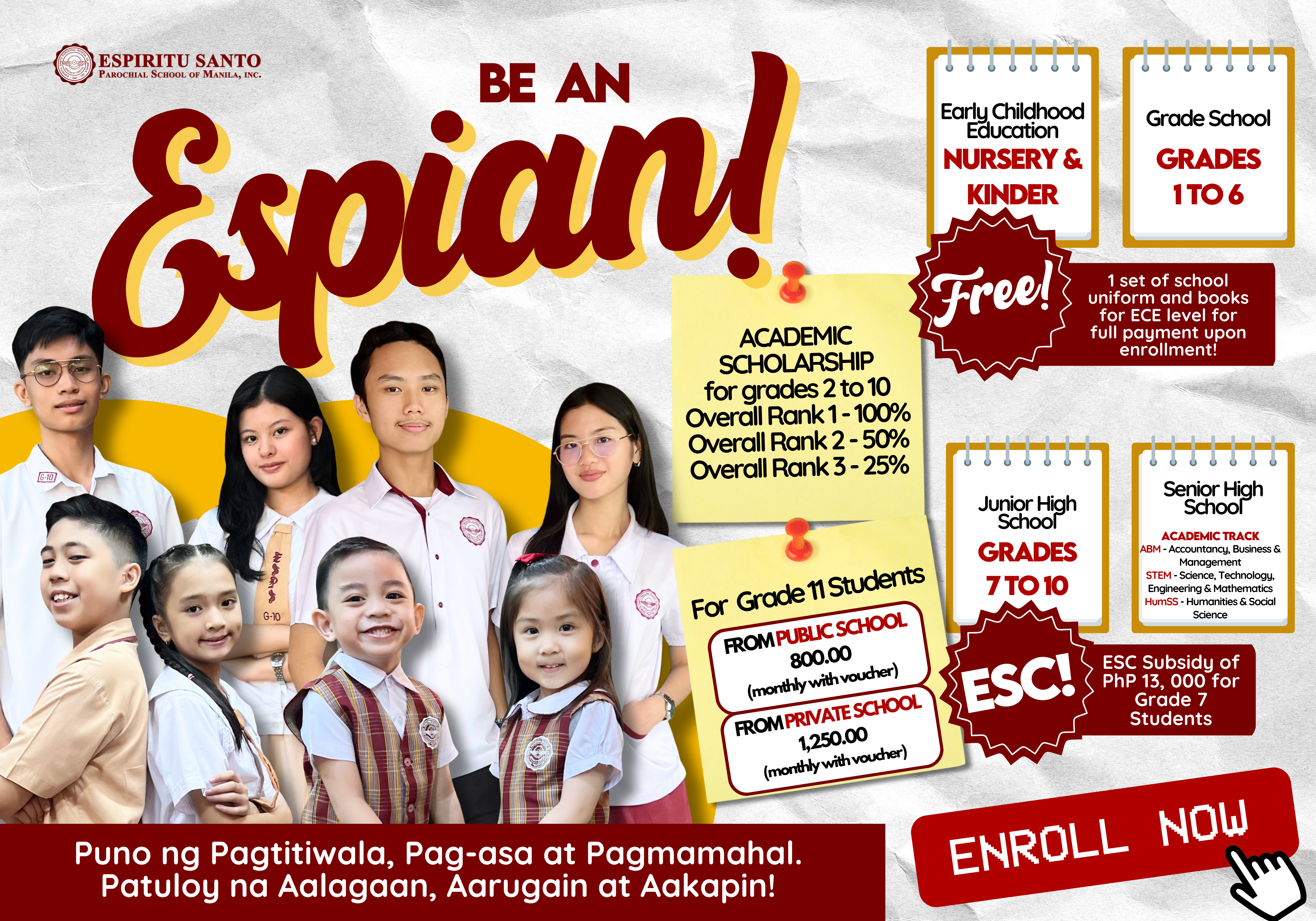 Enroll now!