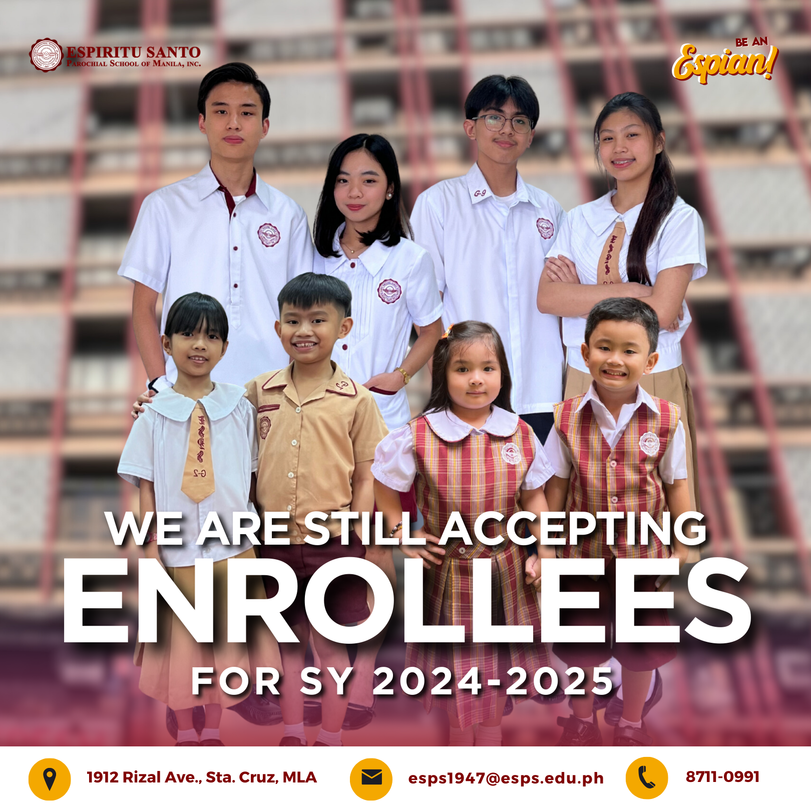 We are still Accepting Enrollees!