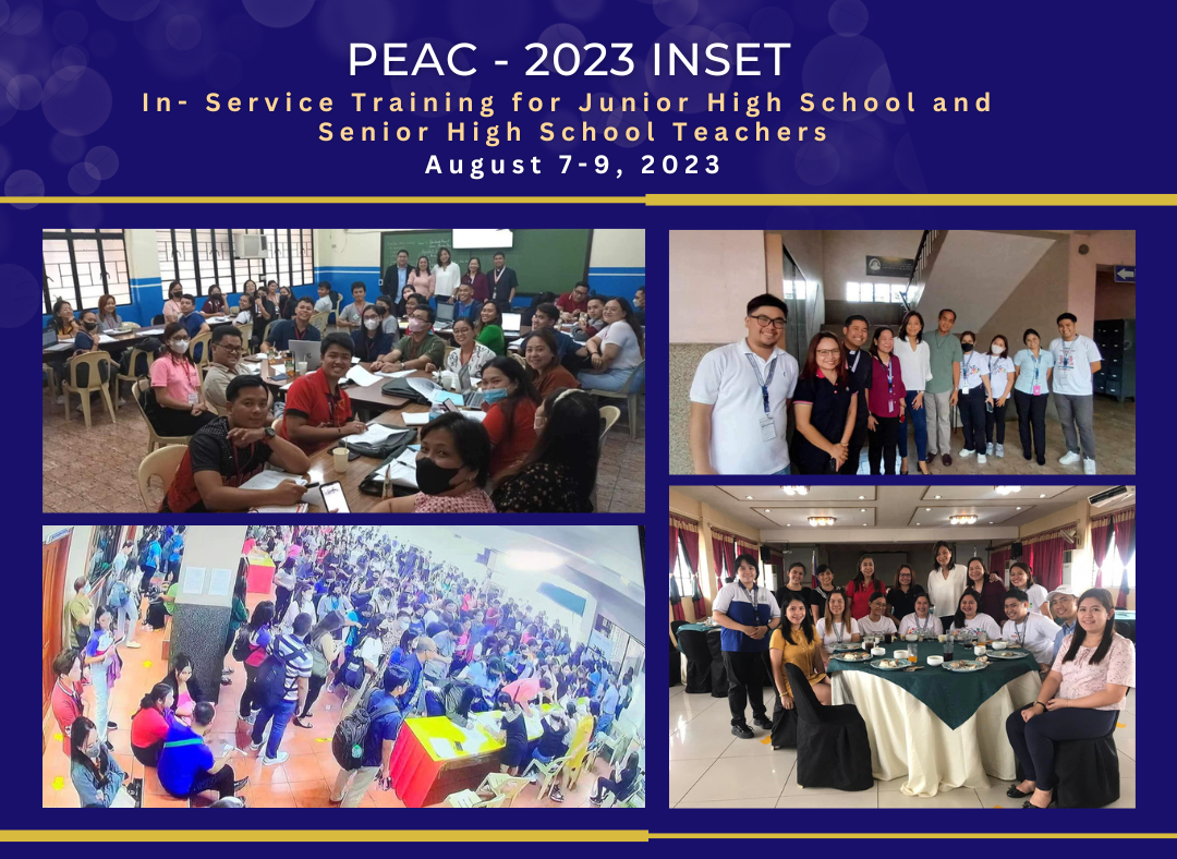 HFSQC hosted PEAC's 3-day IN-SET Training for JHS & SHS Teachers