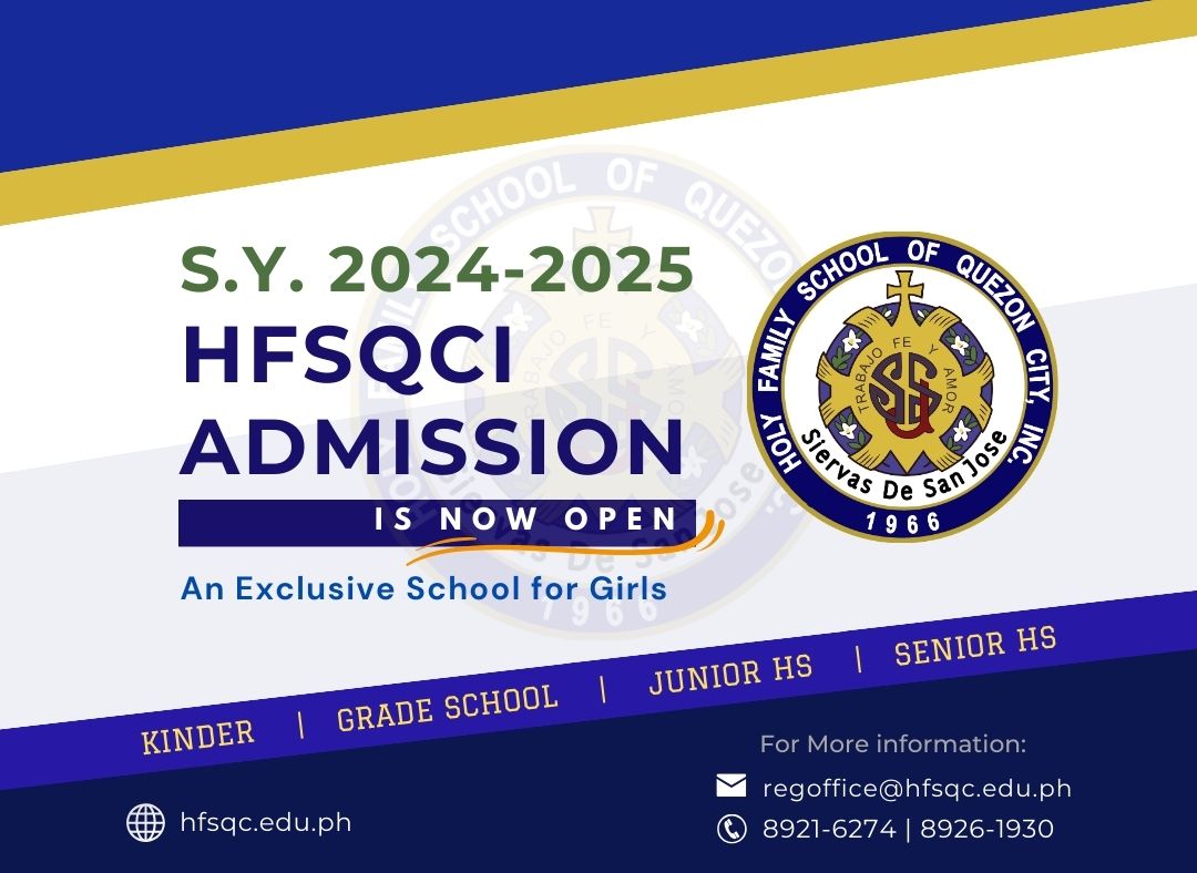 Admissions for SY 2023-2024 is NOW OPEN!