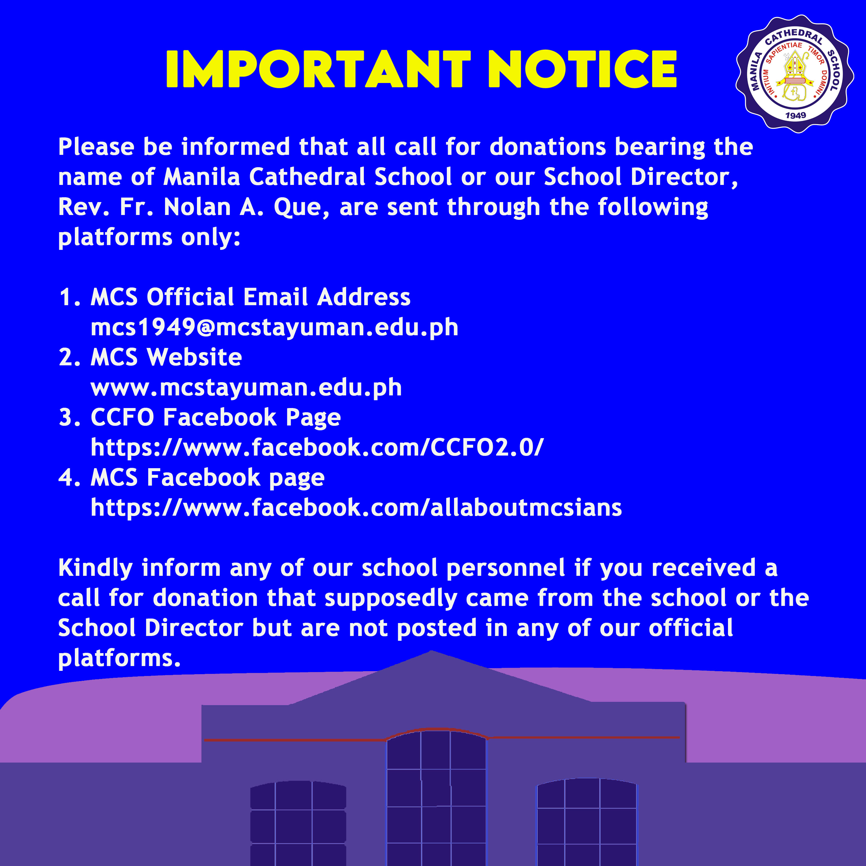 Important Notice!