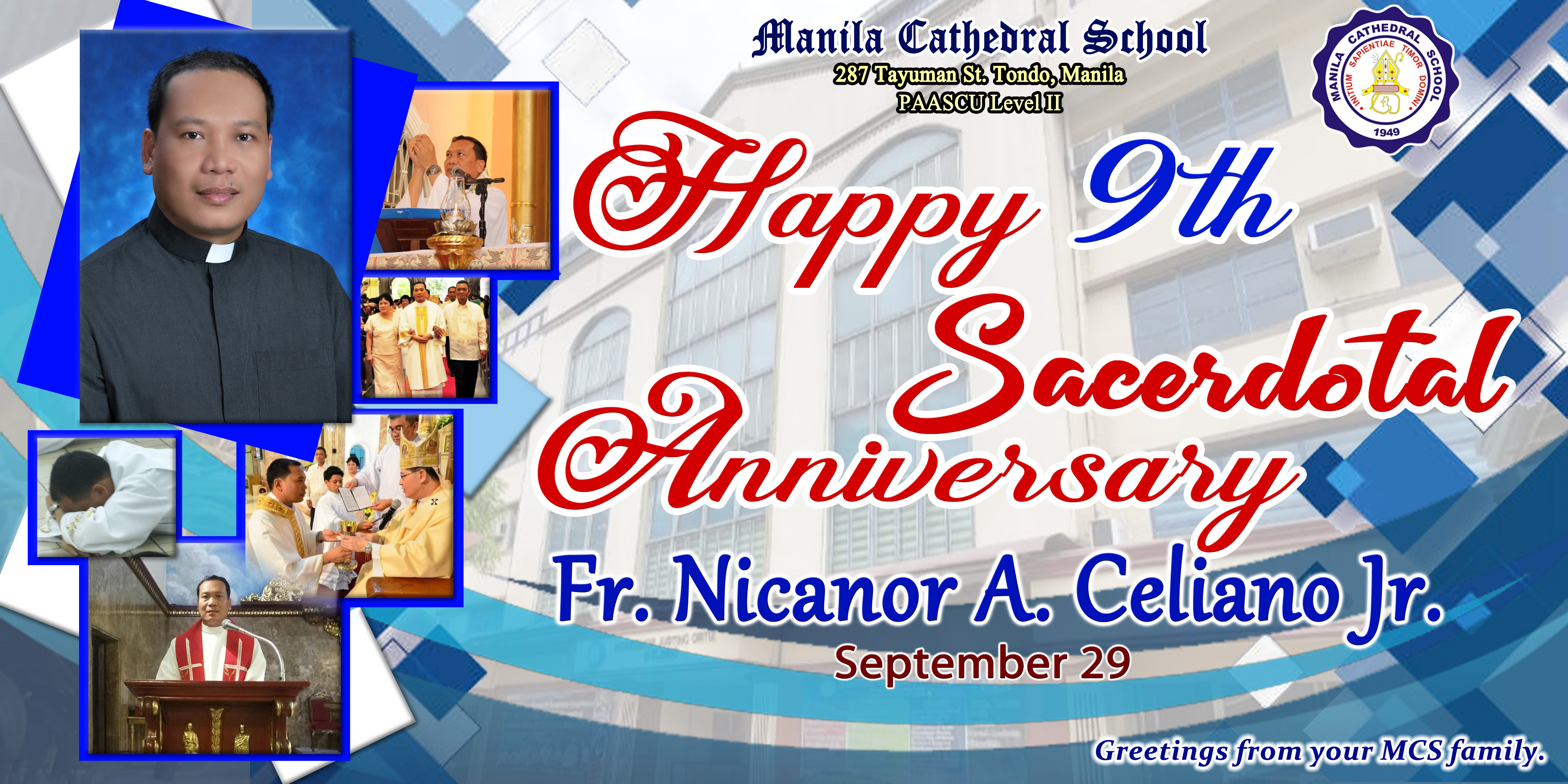 Happy 9th Sacerdotal Anniversary, Rev. Fr. Nicanor Celiano Jr!