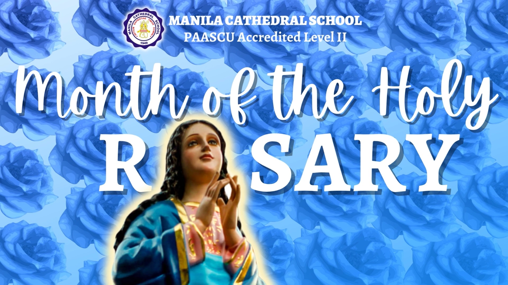 October is the month which the Catholic Church dedicates to the Holy Rosary, a devotion which Our Lady loves most and has asked us to pray frequently, and if possible, daily.  The theme for this year 