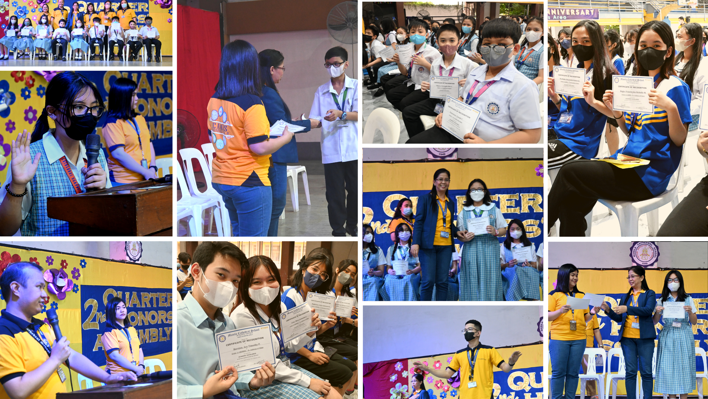 The recently concluded 2nd Quarter Honors' Assembly made room for the top 10 students of each grade level to be recognized. Their pursuit of excellence is something to be looked up to, hence making th